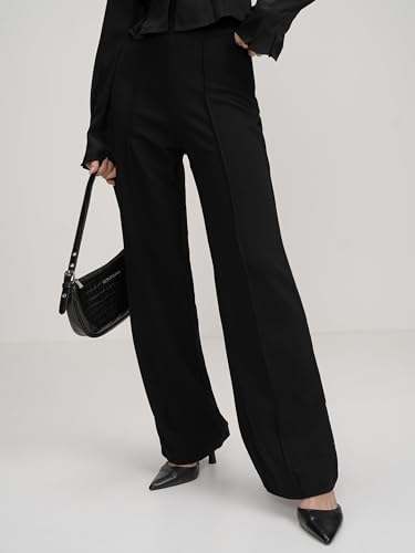 Image of Tokyo Talkies High & Mid Rise Stretchable Flared Trousers | Formal, Casual and All Day wear