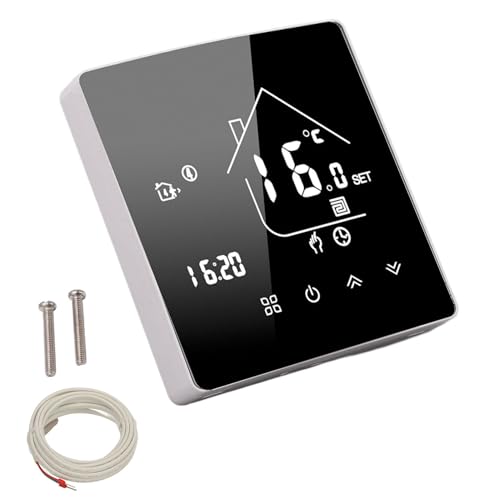 Asixxsix Termostato Inteligente, Termostato Digital Digital Con Control De Voz De la Aplicacia Con Contila Tálil Programable De 7 Día, Ahorro De Energía, Control Remoto para el Hogar