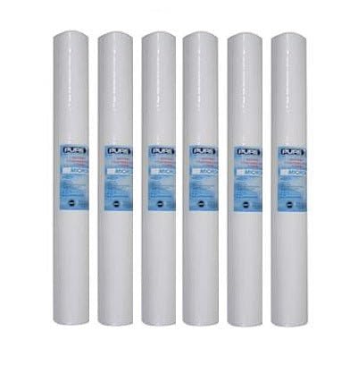 PureT - GCB Series (GCB2000010)- 20" x 2.5" Spun Polypropylene Sediment Filter 6 Pack