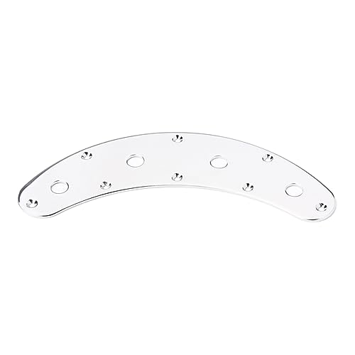 ULDIGI Guitar Bass Control Plate Replacement Arch Shape Chrome Easy Installation