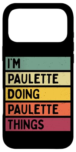 I'm Paulette Doing Paulette Things 面白い 名言 スマホケース iPhone 17 Pro Max 用