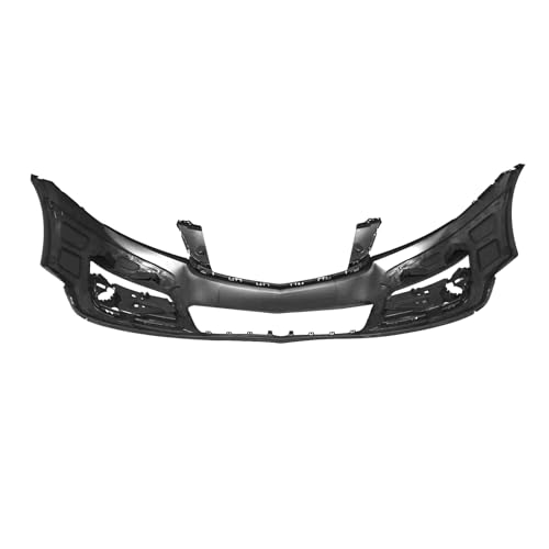 Image of LOSTAR Front Upper Bumper Cover Grille & Skid Plate Primed Fit for 2013-2017 Chevy Traverse, Front Upper Bumper Cover Replaces GM1014107C
