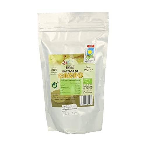 MANTECA DE CACAO CRUDO 250 GR GOTAS