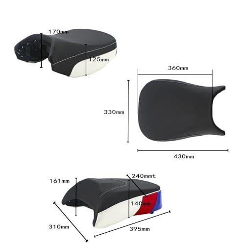 Cubierta sillín de motocicleta con diseño ergonómico para R1250GS GSA 6