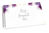  CESANA LIKE PHOTO Guestbook matrimonio - libro dediche e auguri invitati fiori lilla acquerello