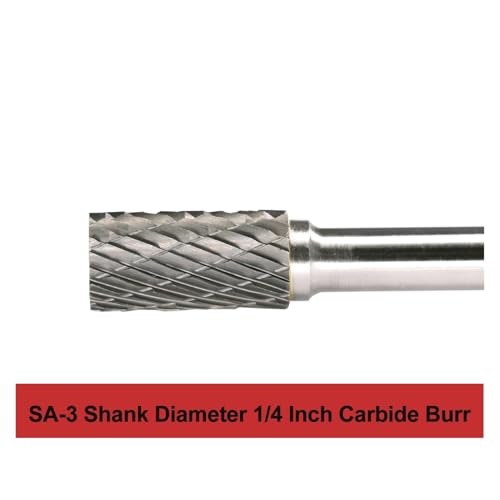 Fresa de carburo cilíndrica 10mm con vástago 6mm/6.35mm miniatura 2