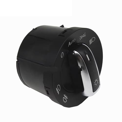Interruptor control faros coche cromado para conducir seguro de noche en Golf y Rabbit 6