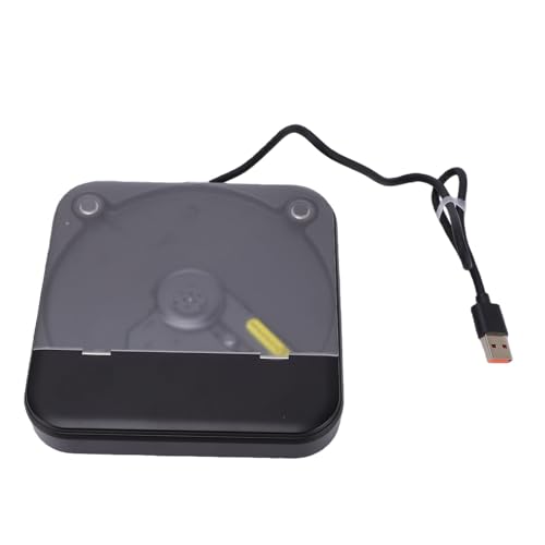 Asixxsix Reproductor de CD Portátil para Automóvil con Puerto USB AUX, Reproductor de CD Externo Antideslizante con Control Remoto para Vehículo, Radio Estéreo, Computadora Portátil, TV,