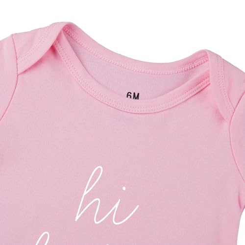 Image of Hi Daddy Bodysuit for Baby Hello Daddy Pregnancy Announcement for Husband I Love Daddys Baby Romper