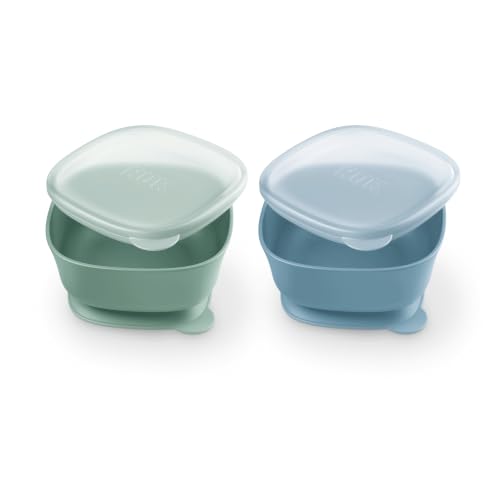 Image of NUK First Choice Suction Bowls and Lids, 2 Pack