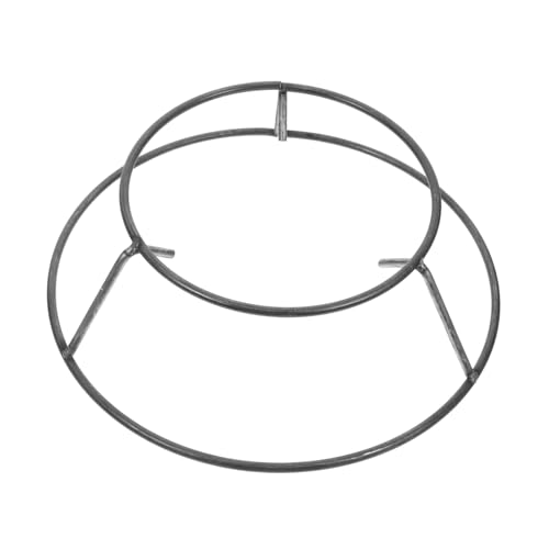 Hemobllo Titular de la olla de campamento trípode de rejilla de encimera de cocina soporte de bote de manchas aro wok para estufa de gas soporte para cocina de inducción planchar Gris