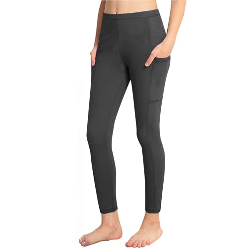 Girls' Athletic Leggings Elastic High Waist Dance Running Yoga Pants Kids Workout Active Tights Pant with Pockets2