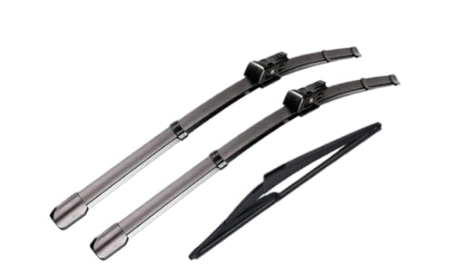 Limpiaparabrisas 241412 Para Para FIAT 500 500cc 312 2007-2017 Escobillas Limpiaparabrisas Delanteras Y Traseras Coche 24''14''12'' Escobilla Parabrisas Ventana Delanteros Cepillos(LHD Front Rear)