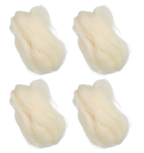 Lambs Wool 4 Pcs Lambs Wool for Feet Corn Cushion Pads Blister Prevention Bunions & Callus Remover Prevention Soft Toe Separator for Pointe Shoes & Daily Comfort
