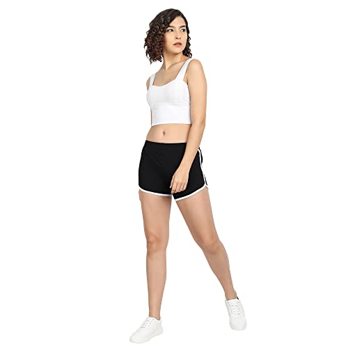 Image of ICEDIVE Women's High Coverage Super Combed Cotton Elastane Stretch Mid Waist Shorties