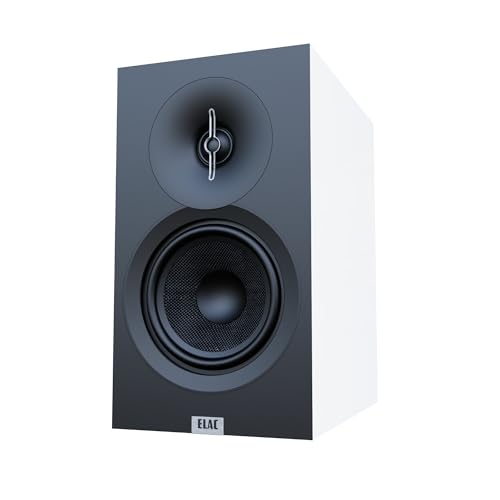 Image of ELAC Debut 3.0 DB53-W Bookshelf Speakers, White (Pair) - 1 inch Aluminum Dome Tweeter & 5.25 inch Aramid Fiber Woofer - 2-Way Bass Reflex - 48Hz to 38KHz Response