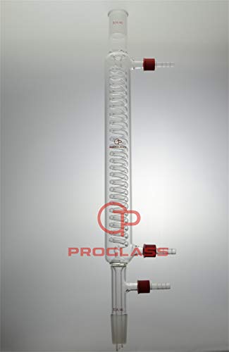 Proglass 300mm Graham Condenser with Vacuum Hose Connector,24/40 Joint