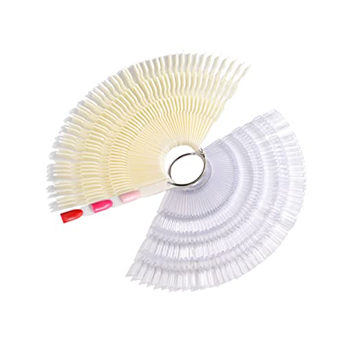 FOMIYES 2 Piezas 150 aro de exhibición nail primer pintauñas gel para uñas manicure nail art Lámina anillos de esmalte de uñas herramienta de exhibición de manicura Accesorios de manicura
