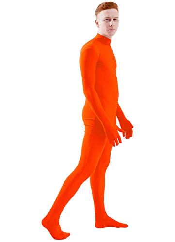 Image of Ensnovo Mens Mock Neck Full Body Unitard Spandex Zentai Suits Costumes