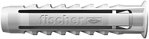 fischer 70012 SX Expansion Wall Plug - 12 x 60 (Pack of 25),Grey