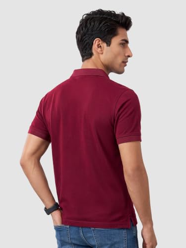 Image of Beyoung Imported Poly Regular Fit Solid Polo Tshirt for Men | Collar Tshirt | Half Sleeves | Solid Casual T-Shirt