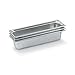 Vollrath 90512 Super Pan 3 1/2 Size Long Anti-Jam Stainless Steel Steam Table Pan - 1 1/2" Deep