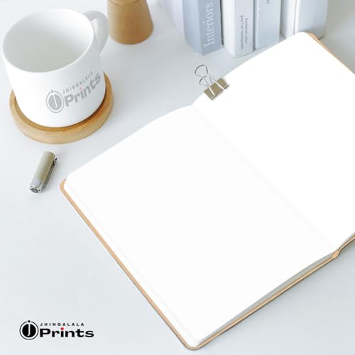 Image of Jhingalala Craft Paper Cover Hard Bound Undated Journal Diary I A5 Size,192 Pages, 80 GSM I Harbound Notebook Diary (Plain)