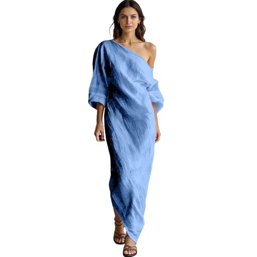Robe midi élégante grande taille à épaules dénudées pour femme
