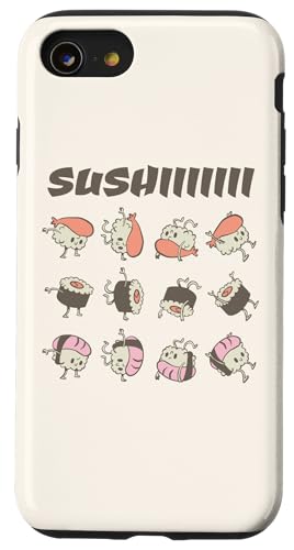 Carcasa para iPhone SE (2020) / 7 / 8 Lindo Sushi Kawaii Dibujos Animados Divertidos Anime Japonés