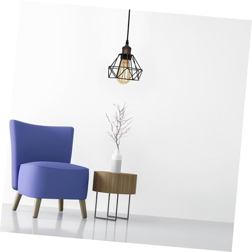 Image of VANZACK Industrial Light Shades Metal Lamp Shades Ceiling Lamp Covers Hanging Lighting Cord Fixture, 2 Pieces