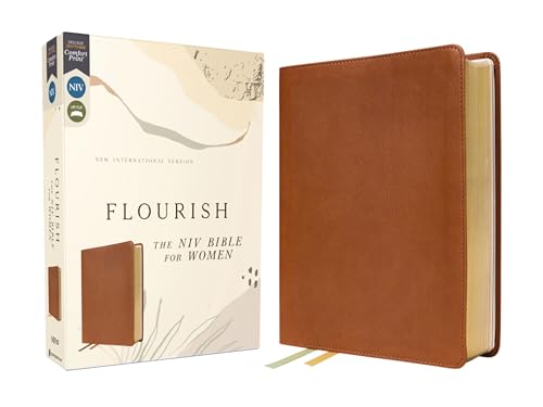 Flourish: The Niv Bible For Women, Leathersoft, Brown, Comfort Print