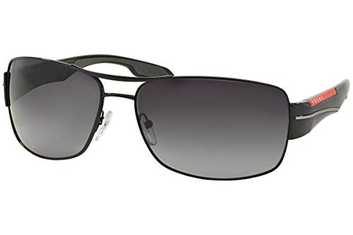Prada Linea Rossa Men's PS 53NS Sunglasses Black/Polar Grey Gradient 65mm