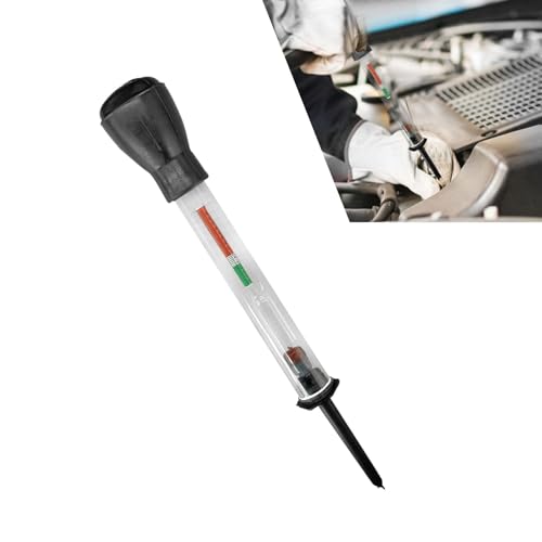 Teybouk Car Battery Hydrometer Professional Suction-Type Battery Testing Hydrometer Precision Rapid Testing Tool with Graduation Markings for 1.100-1.300 Vehicle Maintenance (Black)