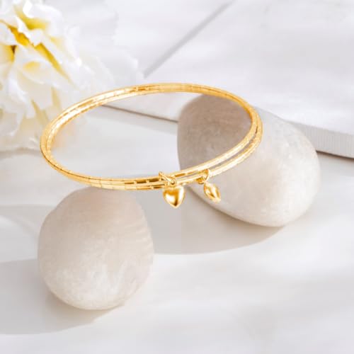925 Silver Plated Bangle Set for Mother-Daughter