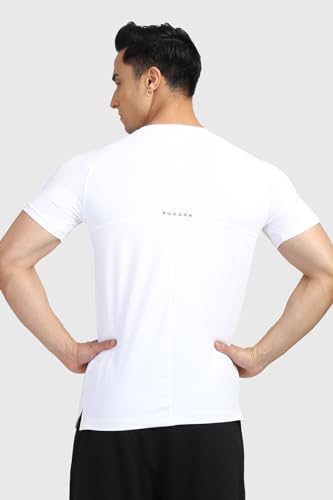 Image of FUAARK Men's Round Neck Slim Fit Gym Sports T-Shirt