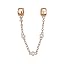 K02-Triple Clear Stone Safety Chain