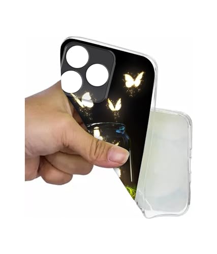 Image of Butterfly Design Printed Silicon Soft TPU Back Case Cover for Realme C63 4G / Narzo N63 4G