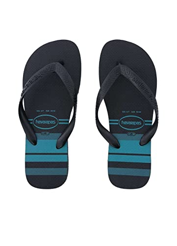 Sandalias Havaianas Top Basic Preto/Preto/Azul 35/36
