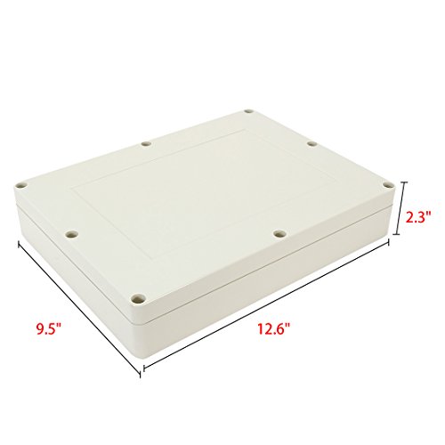 Uxcell 12.6"X9.5"X2.3"(320Mmx240Mmx60Mm) Abs Junction Box Universal Electric Project Enclosure #TOP1