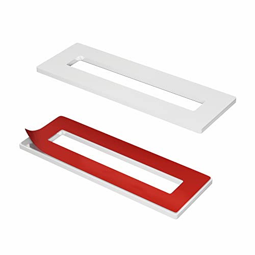 Hrx Stq Sliding Aluminium Barn Door Handle, Self-Adhesive Edge For Pocket Closet Doors - Screwlesss, Peel And Stick, Complete Kit - 2 Pack - White #TOP7