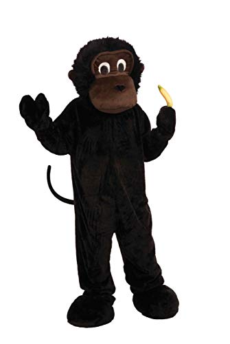 Forum Novelties Men's Plush Gorilla Mascot Costume, Black, One Size