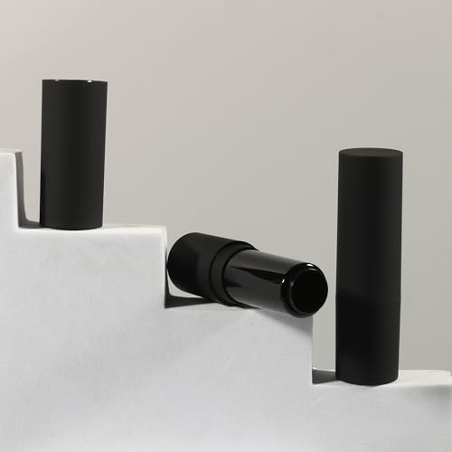COSIDEA 30pcs Empty Round Matte Black 12.1mm lipstick tubes Man's lipbalm container DIY cosmetic packing tube3