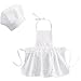 PiniceCore Chapeau Tablier Bébé Chef pour Enfants Costumes Chef Bébé Cook Costume Nouveau-né Photographie Prop Nouveau-né