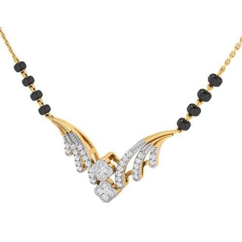 Image of WHP Jewellers Elegance 9KT Diamond Mangalsutra for Women | Diamond Fashion Jewellery for Women | Great for Gifting