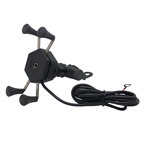 TOTMOX Motorcycle Phone Holder with USB Charging #TOP15