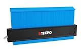 TECPO Konturenlehre, 2-tlg Kontrastschablone 15cm 25cm Konturmessgerät Ecken Kanten messen...