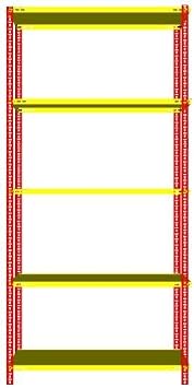 Sarı Kırmızı Taraftar Rafı - 5 Katlı Taraftar Rafları