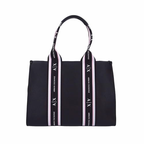 Bolso Tote Grande Armani Exchange Mujer Negro miniatura 4