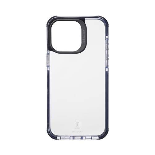 cellularline - Tetra Force Strong Guard - iPhone 15 Pro MAX - Funda Flexible ultradelgada, Anti-Choque con tecnología antibacteriana integrada - Transparente