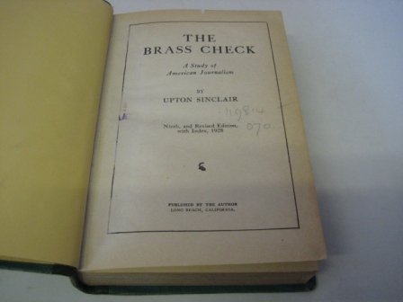 The Brass Check B006MNI056 Book Cover